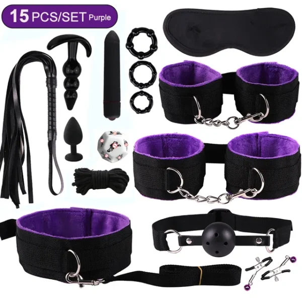 KIT Erótico BDSM 15 Piezas Juguetes y Juego de Dados - Imagen 2