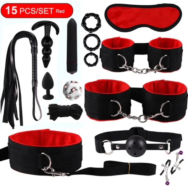 KIT Erótico BDSM 15 Piezas Juguetes y Juego de Dados - Imagen 3