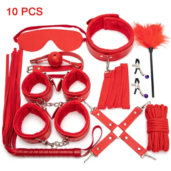 KIT De Castigo BDSM 10 Piezas Con Látigo - Imagen 3