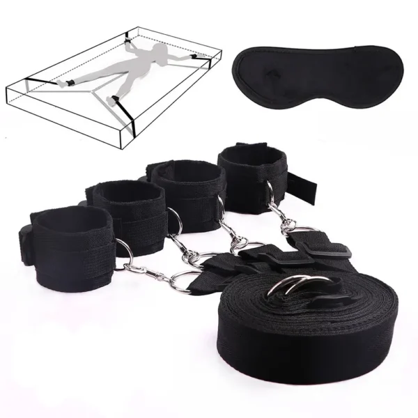 KIT Erótico De Sumisión Para Cama BDSM 9 Piezas Juguetes - Imagen 2